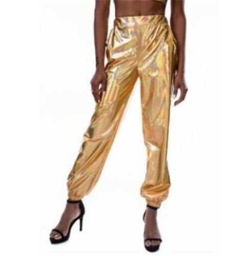 Womens Trousers PU Leather Pants Casual High Elastic Pants Clubwear Hot Loose - Picture 9 of 18