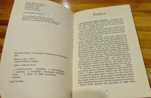 Small Business Soldier ~ John Gilmour. Australian Small Business UNread in MELB - Picture 8 of 12