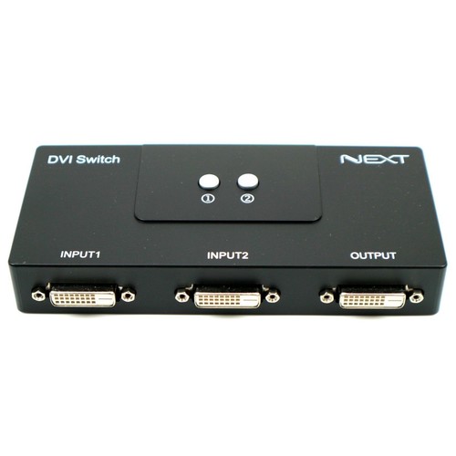 DVI 2 Port Manual Switcher Selector Switch Box Monitor Single Mode 1920X1080 2:1 - Picture 2 of 7