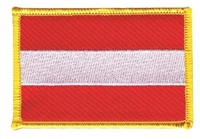 ÖSterreich AufnäHer Flaggen Fahnen Patch AufbüGler 8X6Cm