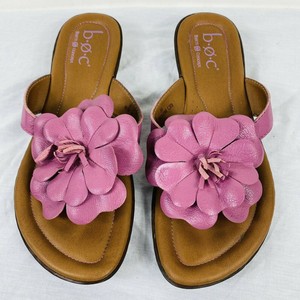 BOC Sandals Faux Leather Black/Silver Thong Flat Slingback Braided. Size: 7. EUC | eBay
