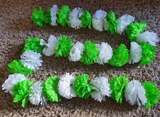 WHITE & LIGHT GREEN dashboard garland VW Camper T2 T25 T4 T5 Beetle  lei Garland