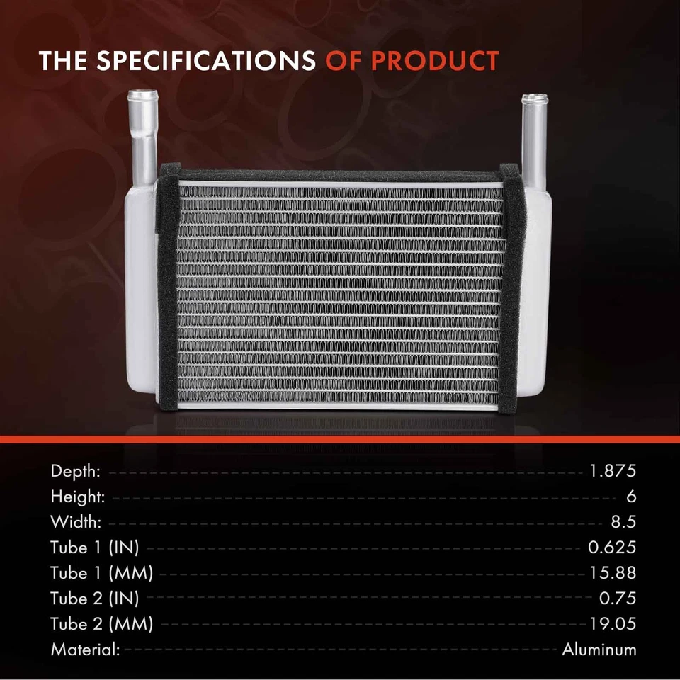 Núcleo calefactor de aluminio HVAC para camioneta Chevrolet C10 Blazer GMC C15/C1500 Suburban Foto 3 de 4