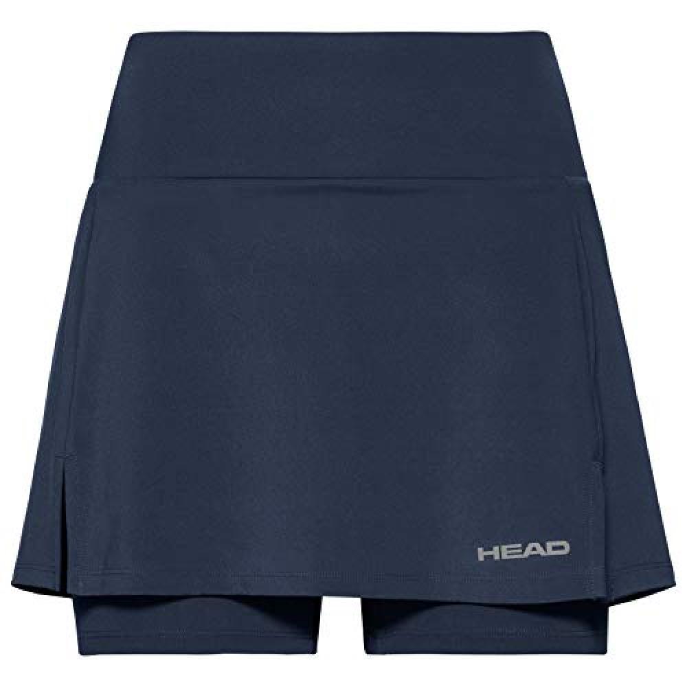 (TG. XL) HEAD Club Basic Skirts, Donna, Blu, XL - NUOVO