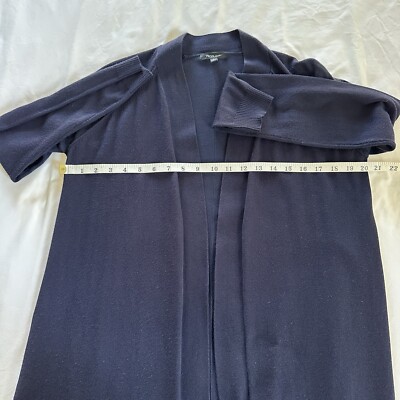 Pull Ouvert Devant Verve Ami - Taille S, Marine, 72% Rayonne 28% Polyester