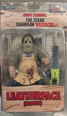 Neca Toony Terrors Texas Chainsaw Massacre Leather Face Bloody 50th Anniversary