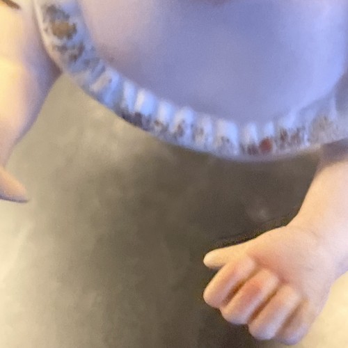 KPM Royal Berlin German Bisque Piano Baby Figurine Crawling Brown Hair 4" by 5" - Picture 18 of 22