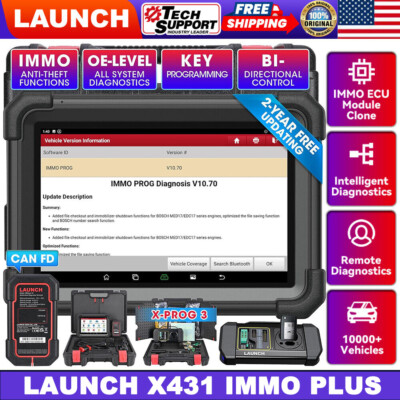 2026 LAUNCH X431 IMMO Plus PAD VII+ Key Programming Diagnostic Scanner Tool ADAS