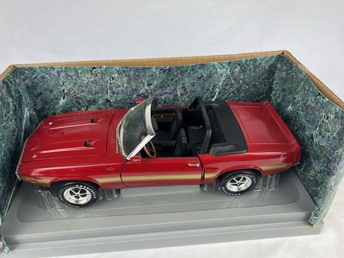 1-18 ERTL AMERICAN MUSCLE 1969 SHELBY GT-500 - ROJO CON NEGRO - Imagen 5 de 11