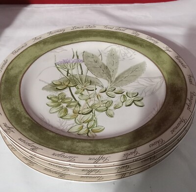 American Atelier Stoneware BOUQUET GARNI 5011  8 1/8'' (4) Salad Plates