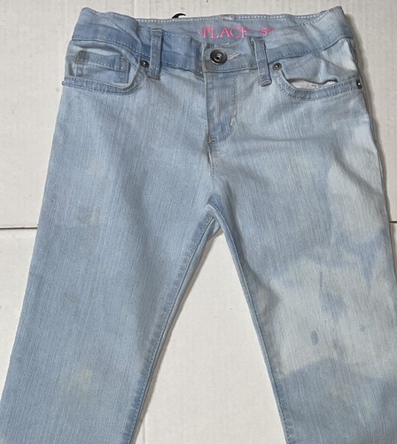 Preowned- The Childrens Place Skinny Stretch Denim Jeans Girls (Size 6) - Picture 3 of 11