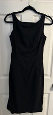 EXPRESS STRETCH Women's Dress Black Sleeveless SIZE 1/2 Classic Minimalistic