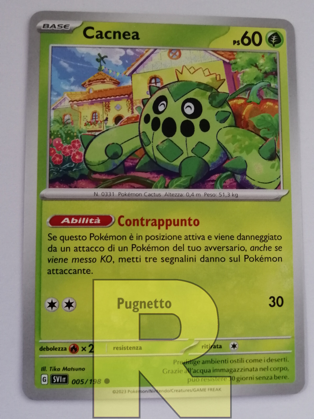 2x Cacnea ® Scarlet & Violet SVI 005/198 ® Common ® Pokemon ® Italian