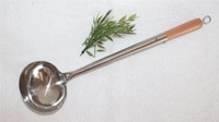 01 SchöPfkelle SchöPflöFfel Suppenkelle Edelstahl Wok Kelle 47 Cm Lang HäNgen