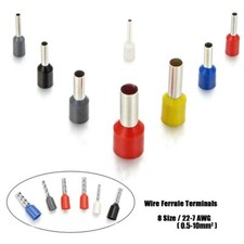 Conector de presión fría de cable tubular 25/50100 piezas terminales eléctricos cable cri
