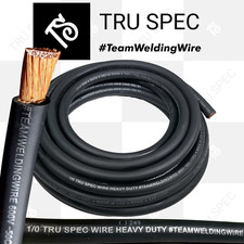 By the ft 1/0 AWG Tru Spec TeamWeldingWire Copper Welding Battery cable Wire bl
