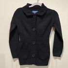 Nautica Girls School Uniform Cardigan Sweater Size Girls Large 6 - Navy