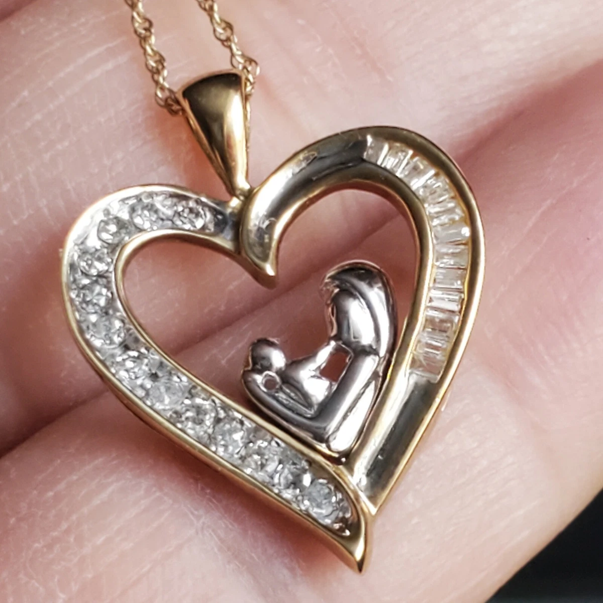 QLEESI Mother Necklace Love Heart Pendant Necklaces India | Ubuy