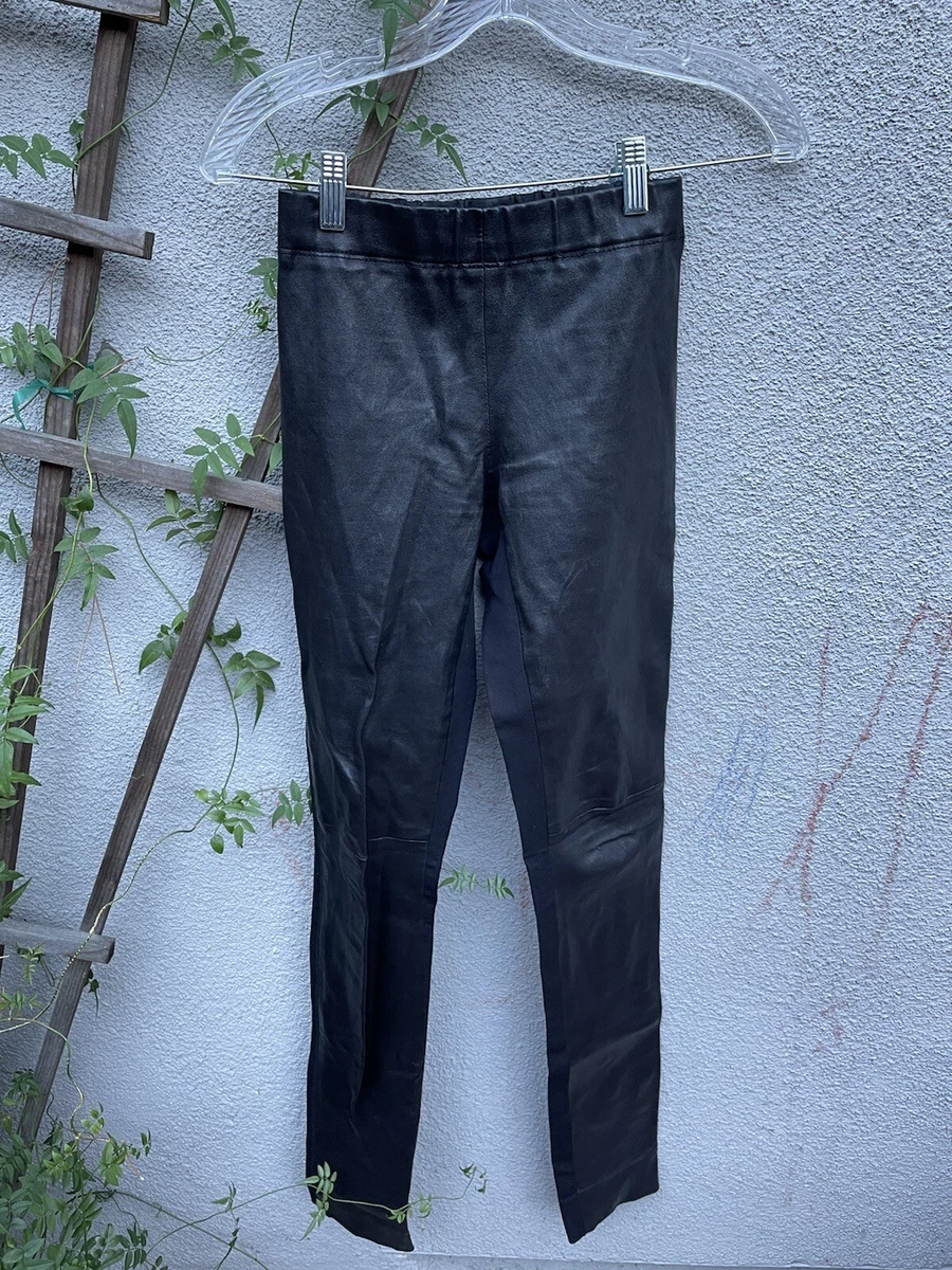 Leather 2024 panel trousers