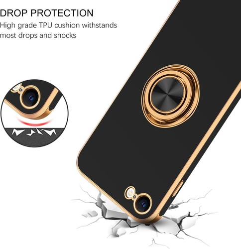 For iPhone 7/8/SE(2020)/SE(2022) Case Shockproof Ring Holder Heavy Duty Cover - Picture 2 of 8