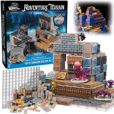 Monster Adventure Terrain - New! Dungeon Builder Set (159pc) - 3D In (US IMPORT)