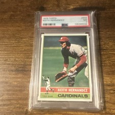 Topps 1976 Keith Hernandez #542 PSA St. Louis Cardinals Baseball Trading Card