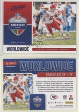 2020 Panini Prestige Worldwide Xtra Points Blue Travis Kelce #WW-TK