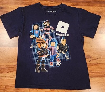 Roblox Shirts Kids Size Small Blue Short Sleeve Graphic Tee T-Shirt Crew Neck