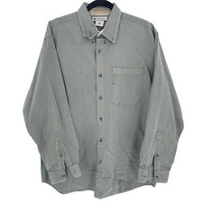 Columbia  100 Cotton Plaid Button Down Shirt Mens Size Large