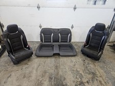 2019 Camaro Ss Front Rear Recaro Seats Heated Black Leather 19