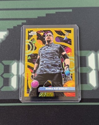 2026 Topps Chrome Cosmic WWE Bubba Ray Dudley Gold Interstellar /50 Card #88