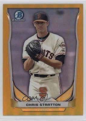 2014 Bowman Draft Top Prospects Chrome Gold Refractor 20/50 Chris Stratton 0b0
