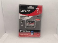 Lexar Compact Flash PREMIUM 2GB 80x Speed Memory Card NEW SEALED