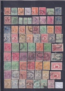 Australia 1900/1930 nice unsorted lot of 68 stamps see scan