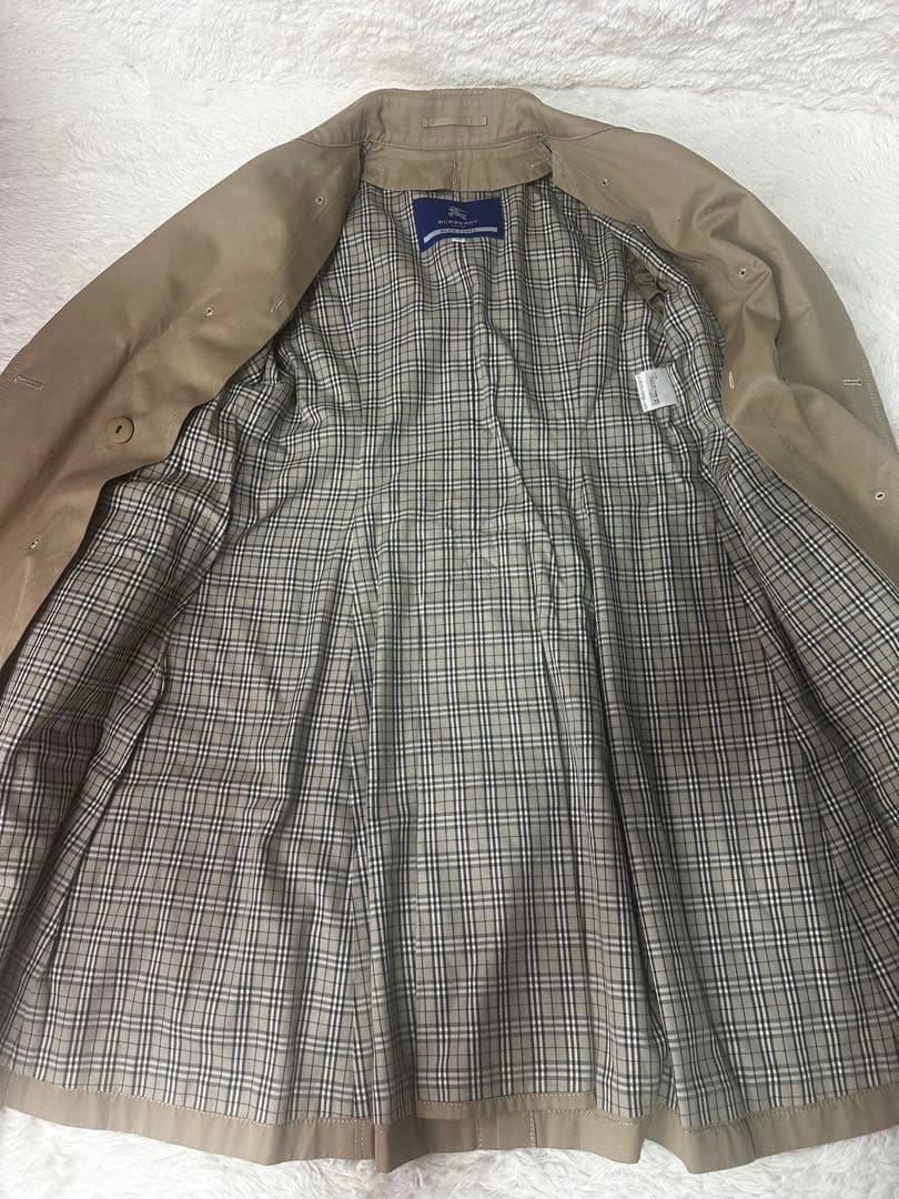 BURBERRY BLUE LABEL Trench Coat Beige Nova Check US S Mid Vintage Japan thumbnail 24