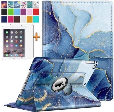 Lonfeid 360°Schutzhülle +9H Panzerfolie Glas für iPad Air 2/ Air  (iPad 6/5) 9.7