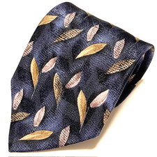 Ermenegildo Zegna Tie Foulard Leaves Old Money Classic Exclusive Design ITALY