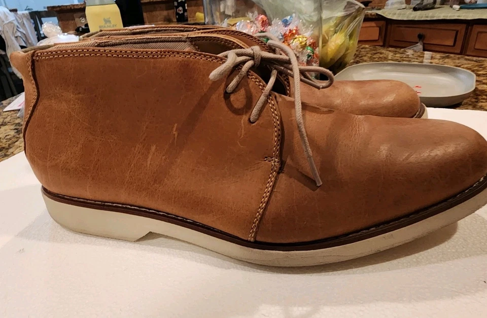 Botas marrón Chaps para hombre, talla 9,5, botas al tobillo Chukka Foto 4 de 4