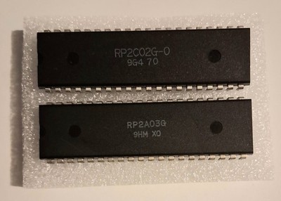 Nintendo NES CPU OEM RP2A03/NES PPU OEM RP2C02G  (TESTED WORKING)Pair NTSC
