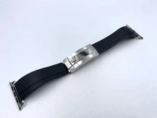 Silver Deployment Buckle Oysterflex Band Strap For Watch S10 Ultra 2 44 45 49mm