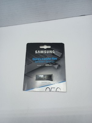 SAMSUNG BAR Plus 256GB USB 3.1 Flash Drive MUF-256BE MUF256BE3/AM Titan Gray NEW