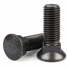 BULK BOX! 5/8"-11x3" Grade 8 Dome Head NO.3 Plow Bolt 150,000 Psi Plain 150pcs
