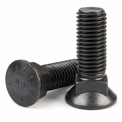 BULK BOX! 5/8''-11x3'' Grade 8 Dome Head NO.3 Plow Bolt 150,000 Psi Plain 150pcs