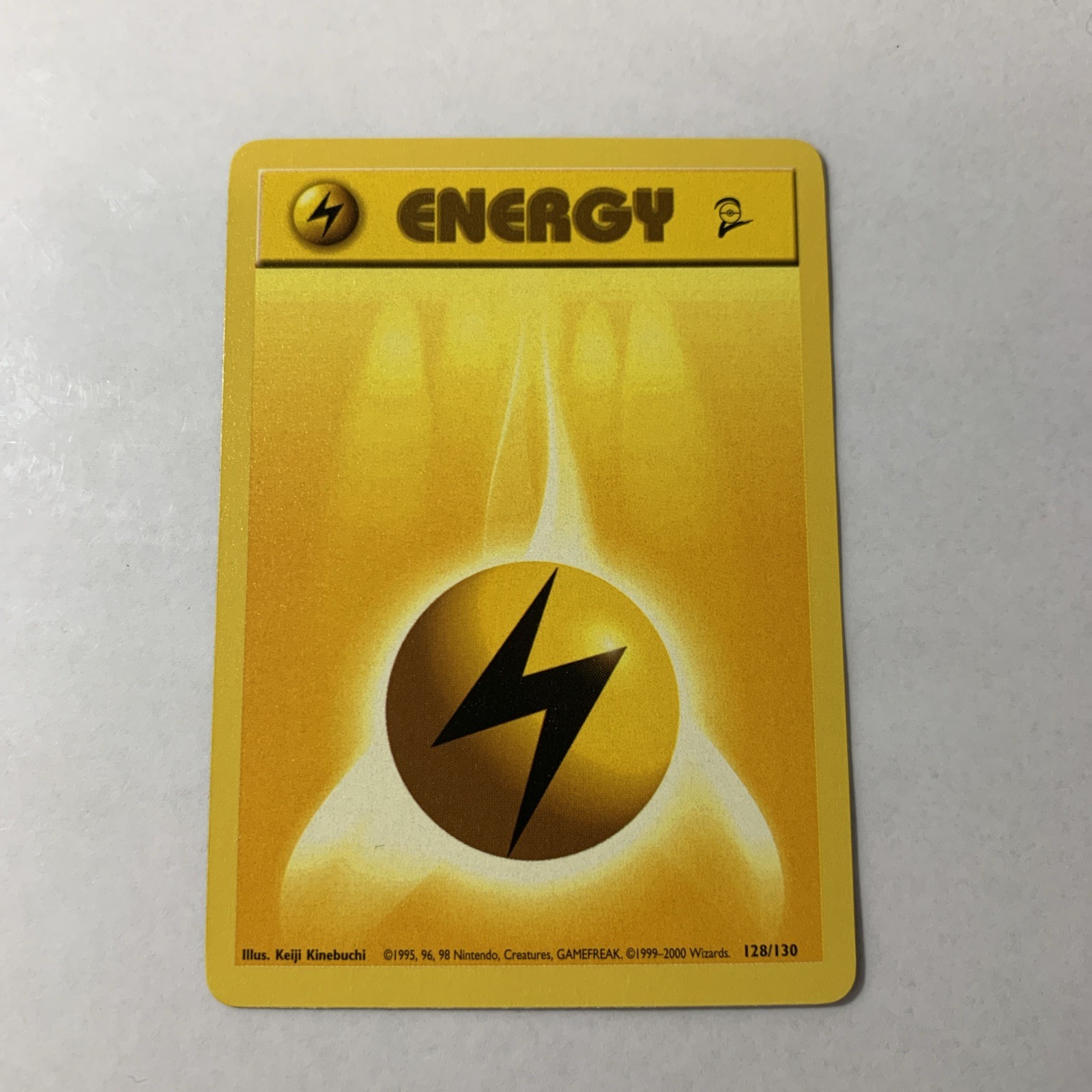Pokemon Card Base Set 2 Lightning Energy 128/130