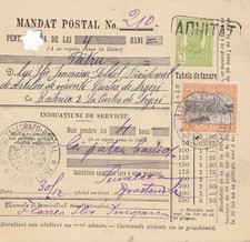 Romania: 1913: Mandate Postal Brostenitz to Curtea de Arges