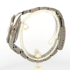 Rolex Oyster Perpetual Date 15210 34mm Silver Dial Engine Turned Steel 2002 6