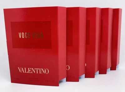 5 x Valentino Voce Viva Eau De Parfum EDP Spray Sample Mini 0.04 fl oz Each