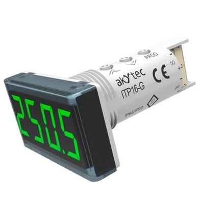 akYtec ITP16-G Temperaturanzeige grün 24V DC NPN-Ausgang IP65