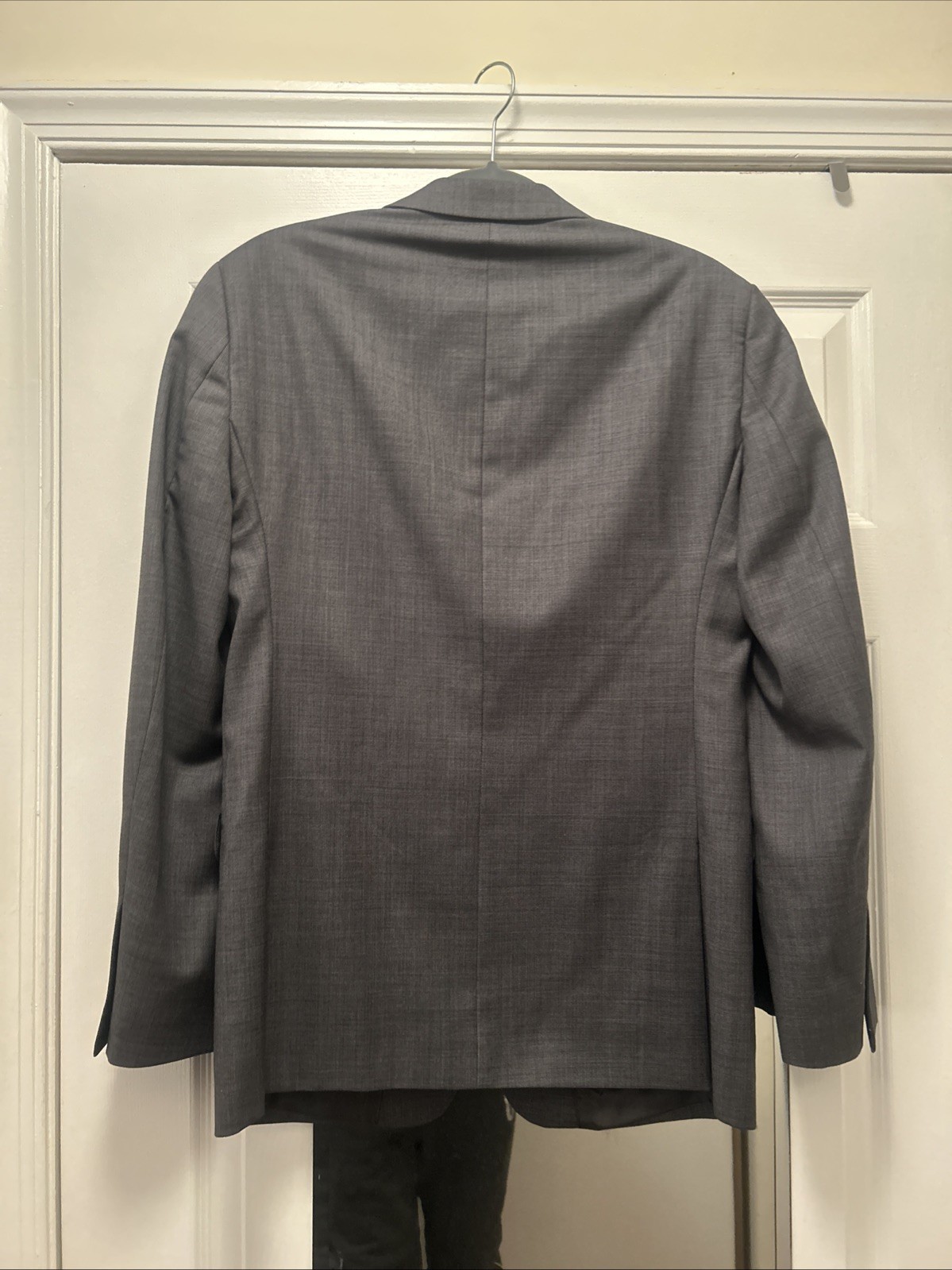 Calvin Klein Men's Solid Gray Suit 2-Piece Extreme Slim Fit thumbnail 7