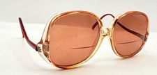 Vintage Wilshire Designs 853 Brown Burgundy Oval Sunglasses FRAMES ONLY